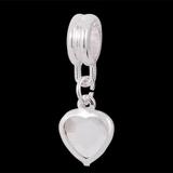 Vnistar Alloy Heart Crystal Dangle European Beads PBD3072 PBD3072 VNISTAR Charms