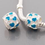 Vnistar Alloy Heart Enamel European Beads PBD3113 PBD3113 VNISTAR Alloy European Beads