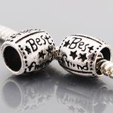 Vnistar Alloy Best Friends European Beads PBD3320 PBD3320 VNISTAR Alloy Plain Beads