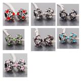 Vnistar Alloy Crystal flower European Beads PBD3341 PBD3341 VNISTAR Old Products