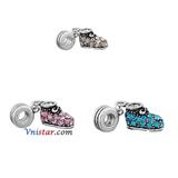 Vnistar Alloy Crystal Shoe European Beads PBD3343 PBD3343 VNISTAR Alloy Dangle Charms