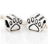 Vnistar Alloy Dog paw European Beads PBD339 PBD339 VNISTAR Alloy Plain Beads