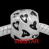 Vnistar Alloy Heart European Beads PBD3630 PBD3630 VNISTAR Alloy Plain Beads