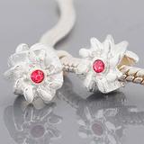 Vnistar crystal flower beads european beads PBD454 PBD454 VNISTAR Alloy Crystal Stone Beads