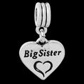 Vnistar antique european style “big sister”heart dangle beads PBD480 PBD480 VNISTAR Old Products