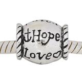 Vnistar metal alloy european faith love hope beads PBD710 PBD710 VNISTAR Alloy European Beads