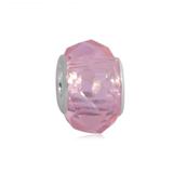 Vnistar pink faceted copper core glass beads PGB002-7 PGB002-7 VNISTAR Alloy European Beads