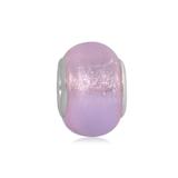 Vnistar pink foil european glass beads PGB102-2 PGB102-2 VNISTAR Alloy European Beads