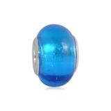 Vnistar blue foil european glass beads PGB102-3 PGB102-3 VNISTAR Alloy European Beads