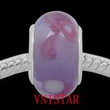 Vnistar light purple european glass beads PGB143 PGB143 VNISTAR Old Products