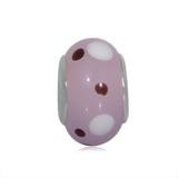 Vnistar pink european glass beads PGB148 PGB148 VNISTAR Charms