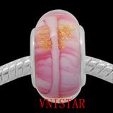Vnistar pink european glass beads PGB207 PGB207 VNISTAR Old Products