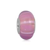 Vnistar pink european glass beads PGB336-2 PGB336-2 VNISTAR Alloy European Beads