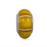 Vnistar yellow european glass beads PGB336-3 PGB336-3 VNISTAR Alloy European Beads
