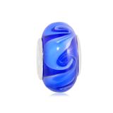 Vnistar Copper core blue glass beads PGB339 PGB339 VNISTAR Alloy European Beads