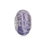 Vnisar light purple glass beads PGB341 PGB341 VNISTAR Alloy European Beads