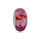 Vnistar red and pink european glass beads PGB353 PGB353 VNISTAR Alloy European Beads