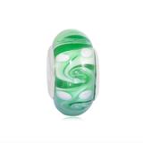 Vnistar Copper core green glass beads PGB356 PGB356 VNISTAR Alloy European Beads