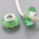 Vnistar light green european glass beads PGB421 PGB421 VNISTAR Metal Charms