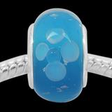 Vnistar aqua blue copper core gold glass beads PGB445 PGB445 VNISTAR Alloy European Beads