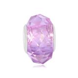 Vnistar Copper core light purple faceted glass beads PGB510-4 PGB510-4 VNISTAR Alloy European Beads