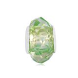 Vnistar Copper core light green faceted glass beads PGB510-7 PGB510-7 VNISTAR Alloy European Beads