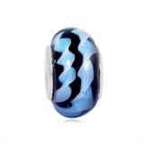 Vnistar Copper core black and blue glass beads PGB523 PGB523 VNISTAR Copper Core Glass Beads