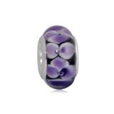 Vnistar purple european glass beads PGB546 PGB546 VNISTAR Alloy European Beads