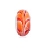 Vnistar Copper core orange glass beads PGB548 PGB548 VNISTAR Alloy European Beads