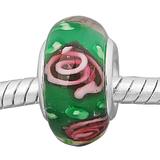 Vnista green copper core glass beads PGB611 PGB611 VNISTAR Alloy European Beads