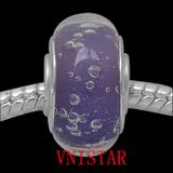 Vnistar Copper core light purple glass beads PGBW003-2 PGBW003-2 VNISTAR Metal Charms