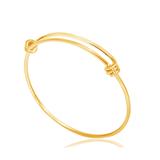 1.6mm Steel DIY Bangle,Gold Plated PJ017 VNISTAR DIY Bangles For Charms