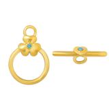 Gold Plated Flower OT Toggle PJ038-2 VNISTAR Accessories