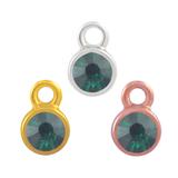 Stainless Steel Birthstone Charms PJ160-3 VNISTAR Steel Small Charms