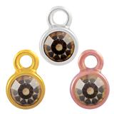 Stainless Steel Birthstone Charms PJ160-7 VNISTAR Steel Small Charms