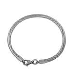 3.2mm Lobster Snake Bracelet,Steel PSB001 VNISTAR Stainless Steel Basic Bracelets