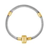 3.2mm Clip Steel Bracelet,Two tone PSB016 VNISTAR Bracelets