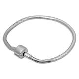 3.2mm Clip Steel Snake Bracelet,High Polished PSB023 VNISTAR Stainless Steel Basic Bracelets