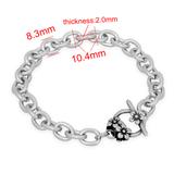 8*10mm OT Clasp Steel Bracelet PSB025 VNISTAR Bracelets