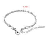 3.0mm Interchangable Screwed Steel Bracelet PSB055 VNISTAR Stainless Steel Bracelets