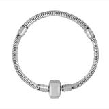 3.2mm Clip Steel Bracelet PSB056 VNISTAR Stainless Steel Basic Bracelets