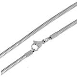 2.4mm Steel Snake Chain Necklace PSN001 VNISTAR Necklaces