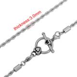 3.0mm Steel Chain Necklace PSN005D VNISTAR Necklaces