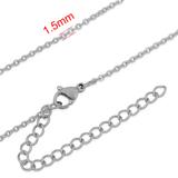 1.5mm Steel Chain Necklace PSN007 VNISTAR Necklaces