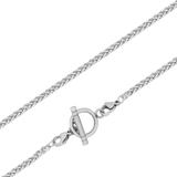 3.0mm Steel Chain Necklace PSN010E VNISTAR Stainless Steel Necklaces
