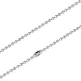 2.0mm Steel Bead Chain Necklace PSN011 VNISTAR Stainless Steel Necklaces