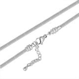 3.2mm Steel Clip Snake Necklace PSN019 VNISTAR Steel Basic Necklaces