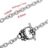 4.8*6mm Steel Chain Necklace PSN026 VNISTAR Steel Basic Necklaces