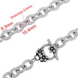 8*10mm Steel Chain Necklace PSN027 VNISTAR Necklaces