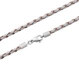 3.0mm Steel Creamy-White Leather Necklace PSN032 VNISTAR Necklaces